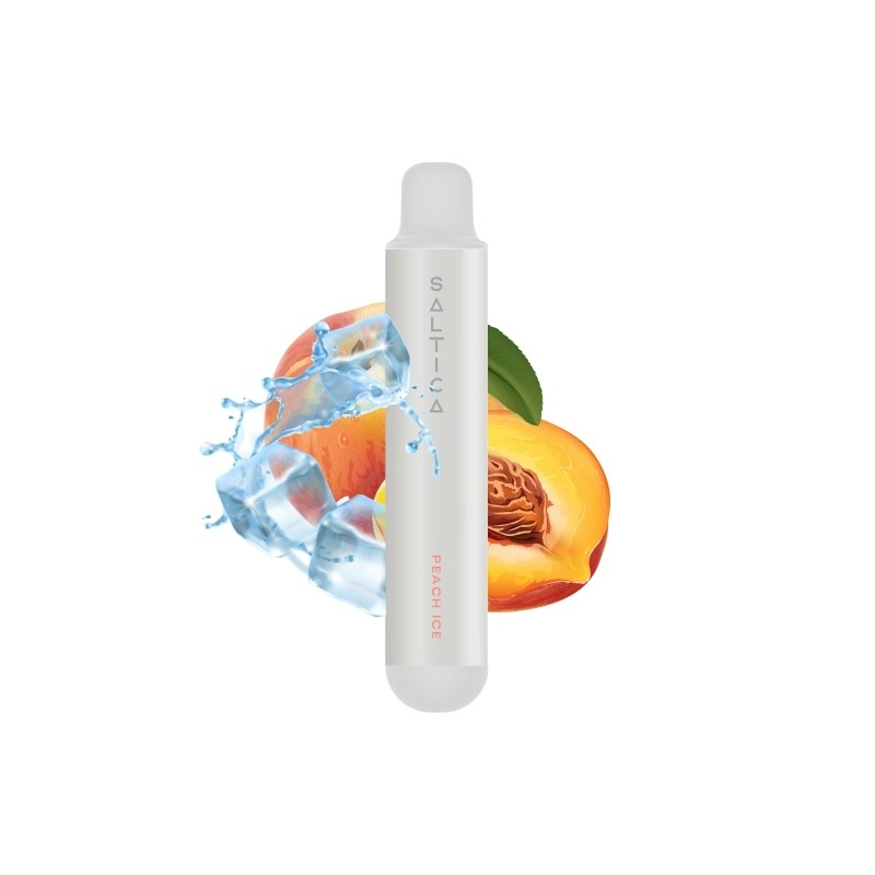 Saltica Pearl Peach Ice 600 Disposable Vape Pen 20 mg